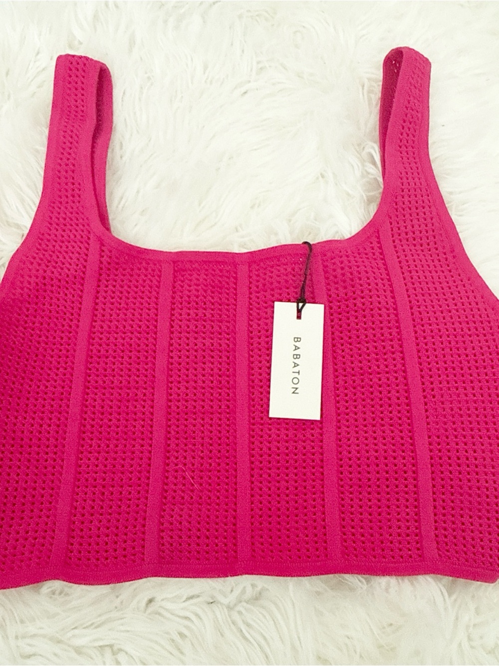 Babaton Fuchsia Knit Tank